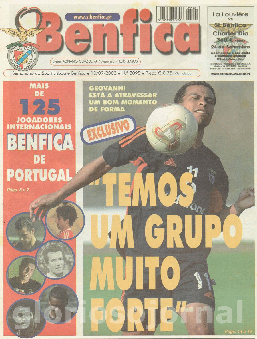 jornal o benfica 3098 2003-09-10